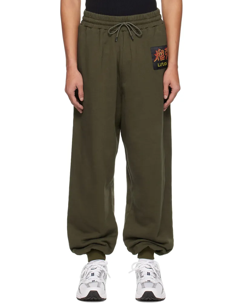 LU'U DAN SSENSE Exclusive Khaki Kung Fu Lounge Pants Khaki