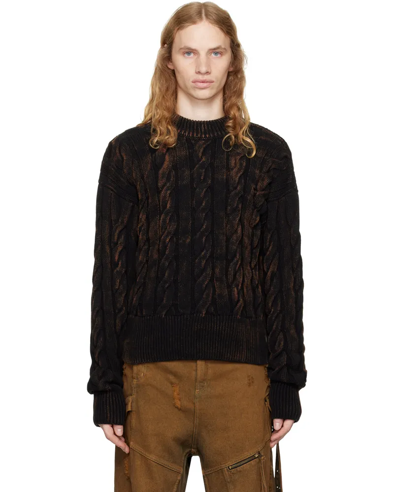 Egonlab Black Oversized Sweater Black
