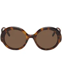 Loewe Brown Round Slim Sunglasses Dark