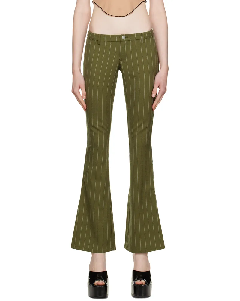 Miaou Khaki Thea Trousers Olive