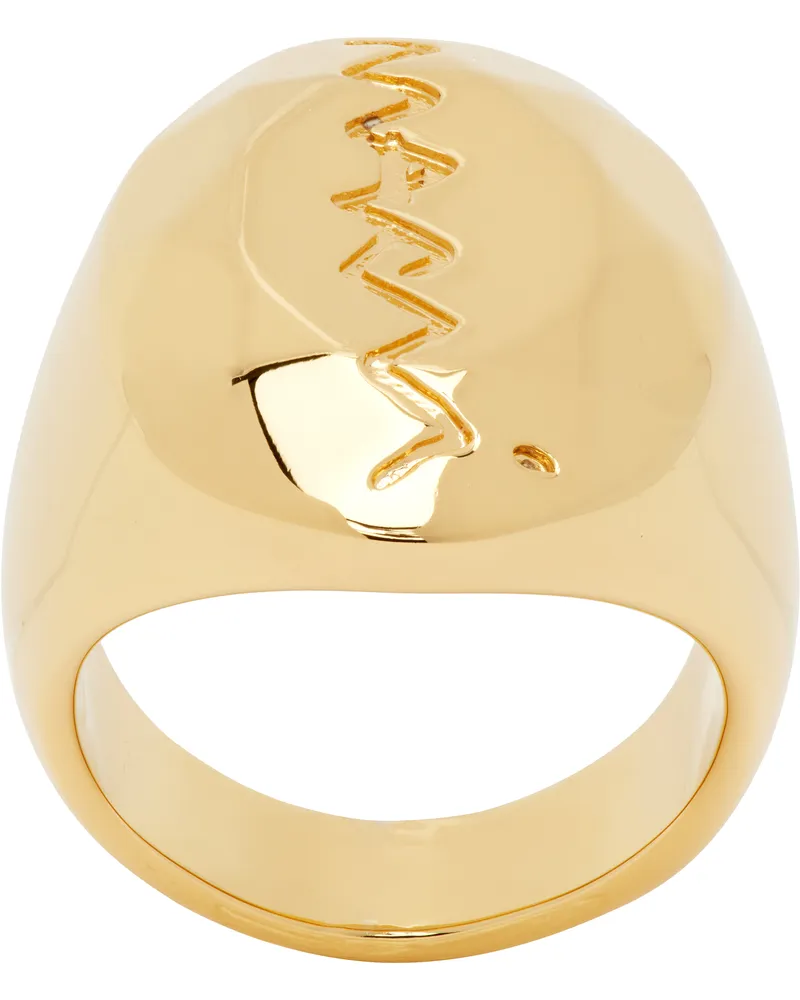 Marni Gold Signet Ring 00y65