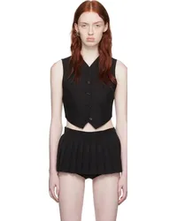 pushBUTTON SSENSE Exclusive Black Vest Black