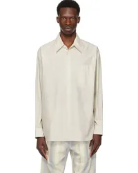 Christophe Lemaire Off-White Double Pocket Shirt Bgpale