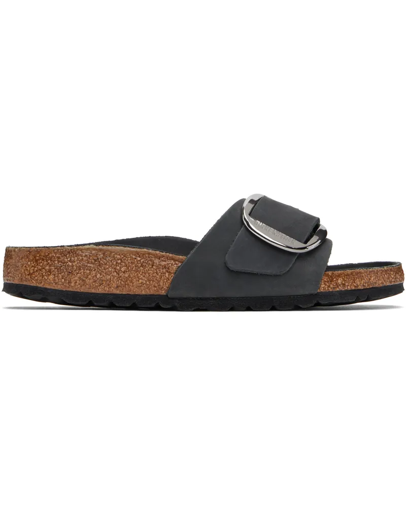 Birkenstock Black Narrow Madrid Big Buckle Sandals Black