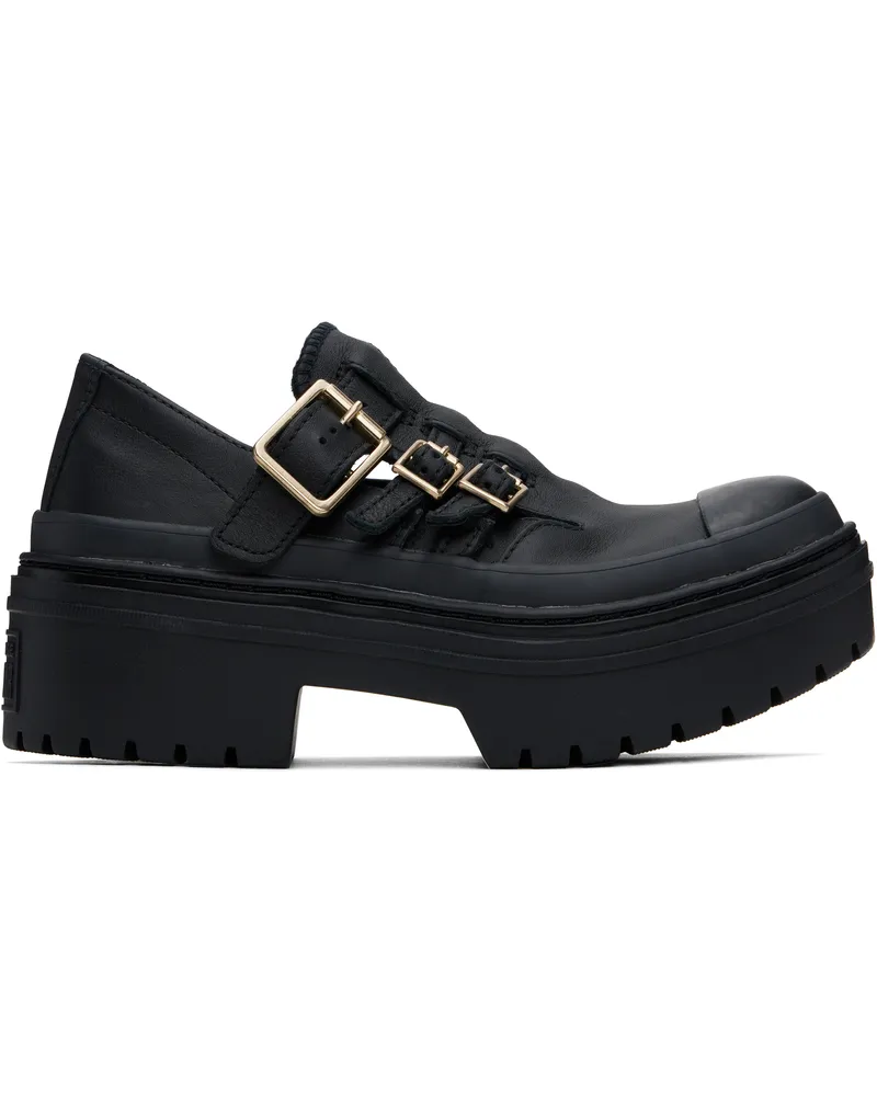 Converse Black Chuck Taylor All Star Mary Jane Platform Sneakers Black