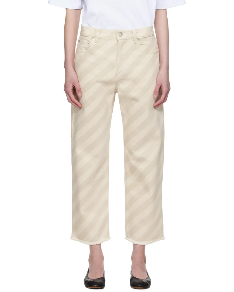Marni Beige 5-Pocket Jeans Stw08