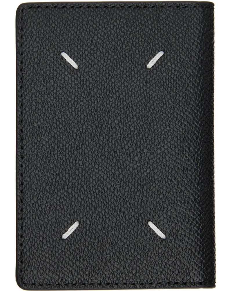 Maison Margiela Black Four Stitches Card Holder T8013