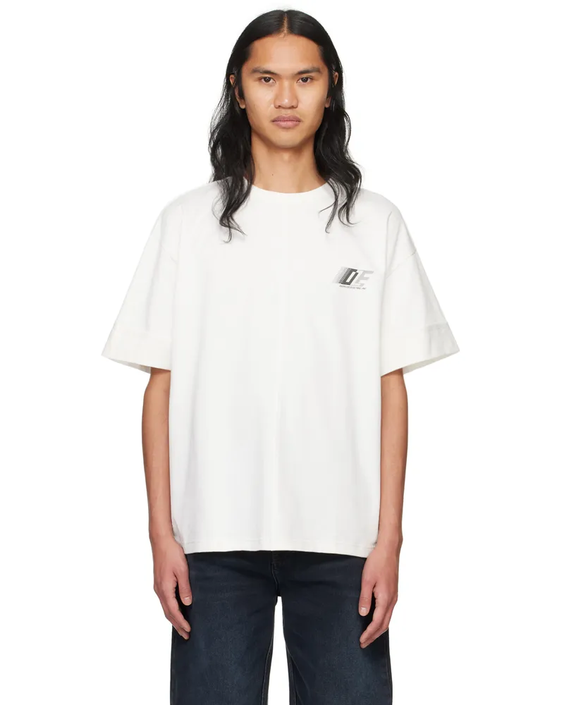 Dion Lee White 'DLE' T-Shirt Ivory