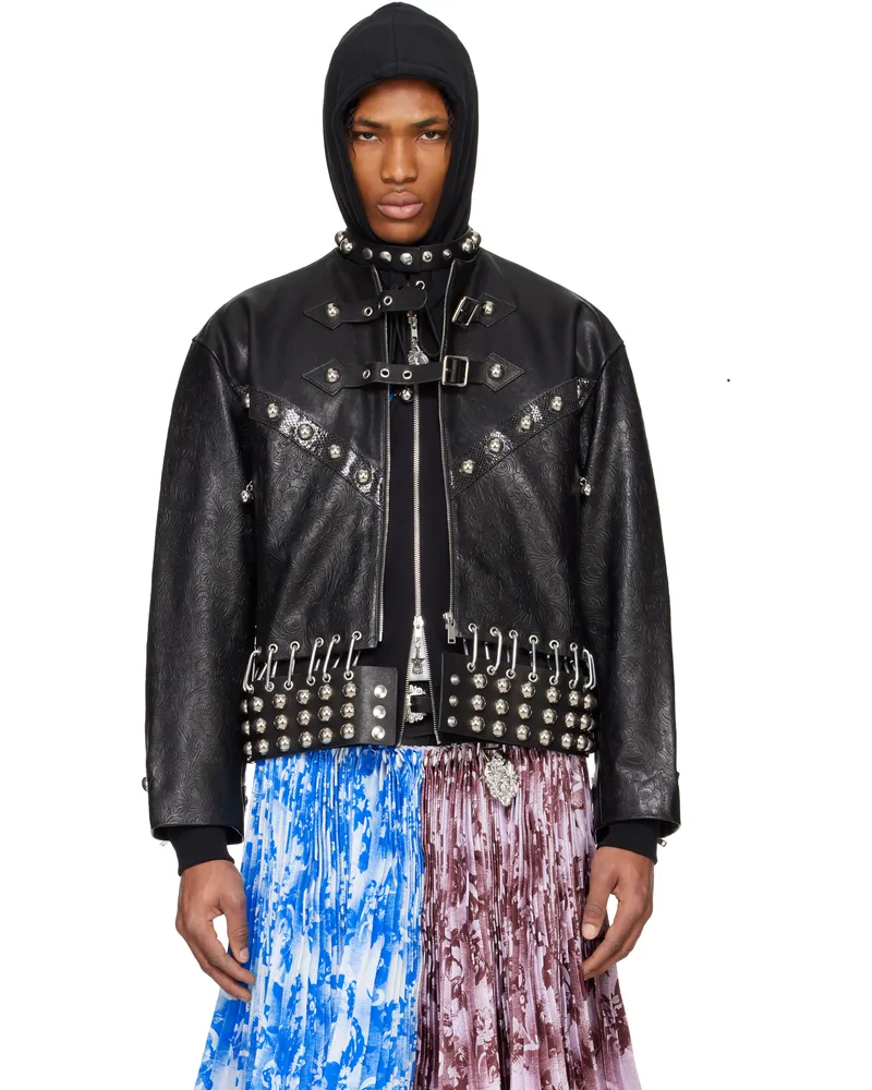 CHOPOVA LOWENA Black Lunge Leather Jacket Black