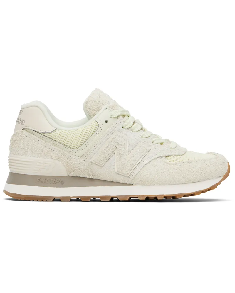 New Balance Beige & Green 574 Sneakers Mineral