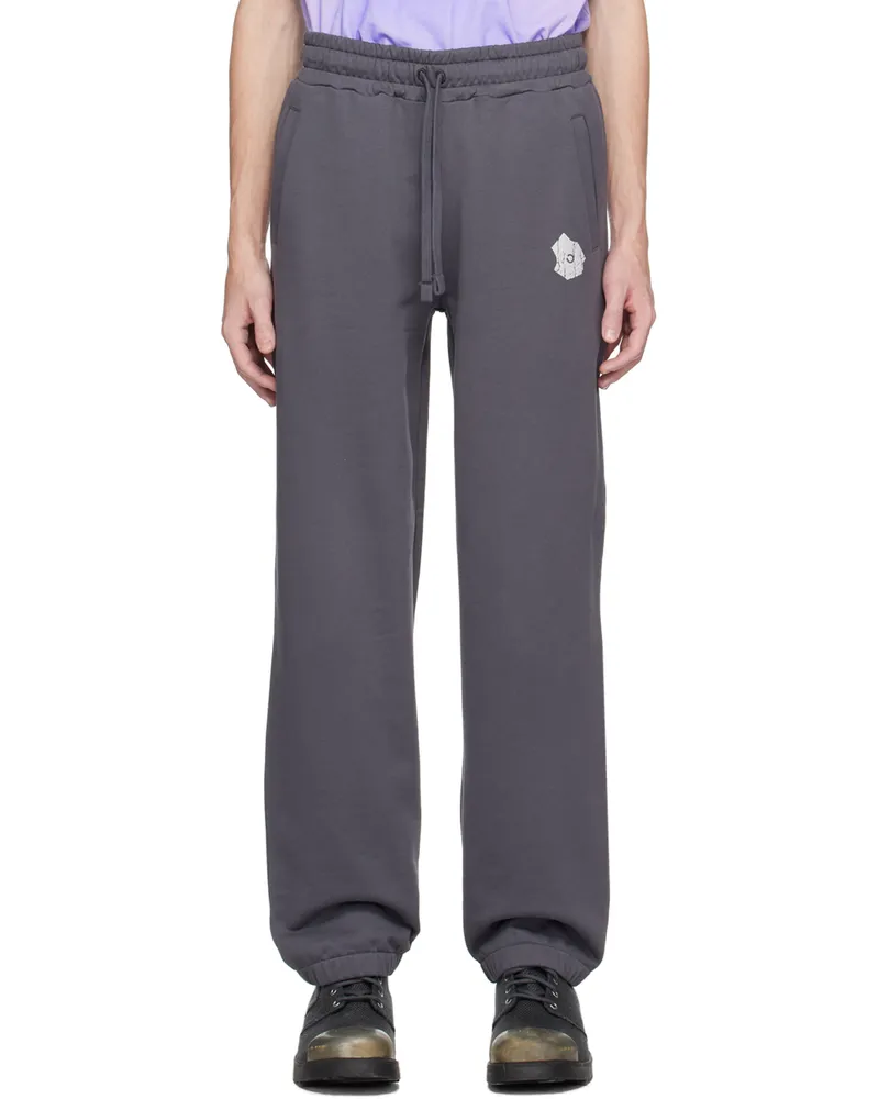 Objects IV Life Gray Printed Sweatpants Anthracite