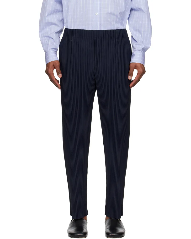 Issey Miyake Navy Basics Trousers 75-navy