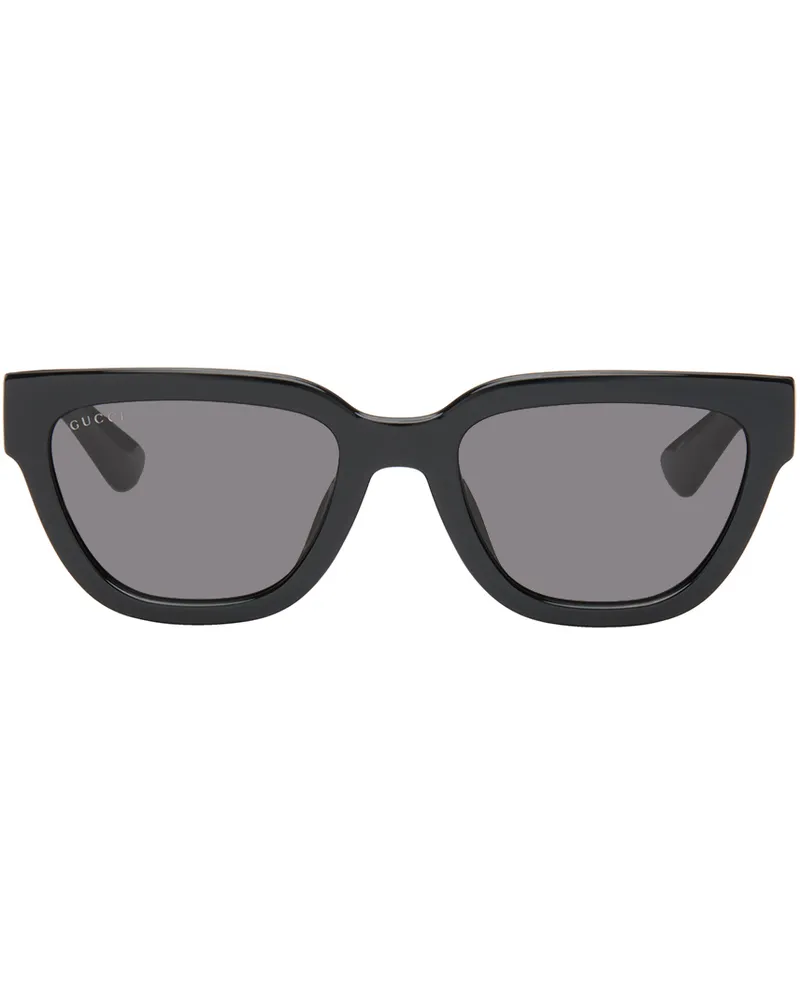 Gucci Black Square Sunglasses Black-black-grey