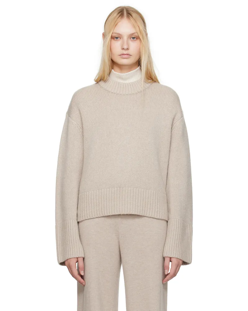 Lisa Yang Taupe Sony Sweater Sa