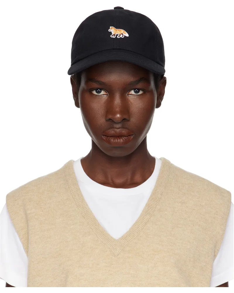 Kitsuné Black Baby Fox Cap P199