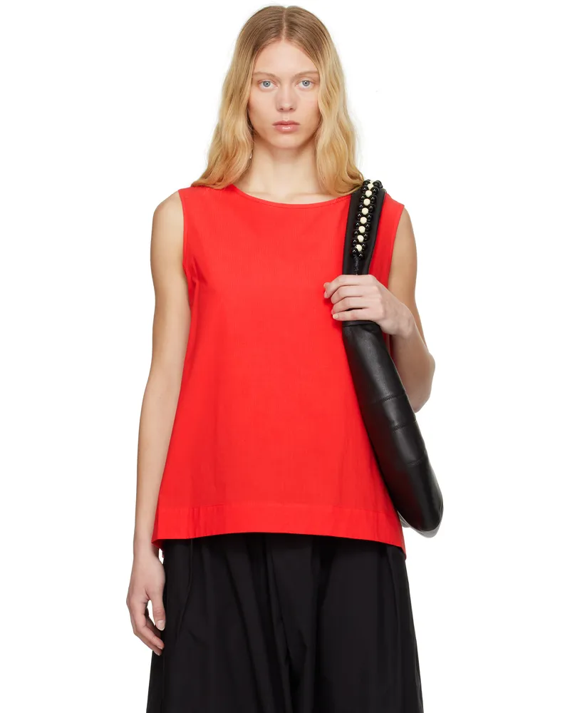 Toogood Red 'The Basketmaker' Tank Top Fine
