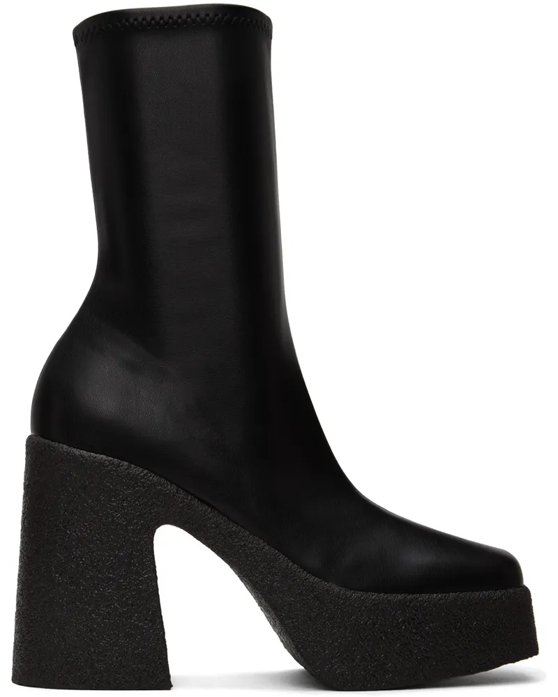 Stella McCartney Black Skyla Heeled Boots 1000