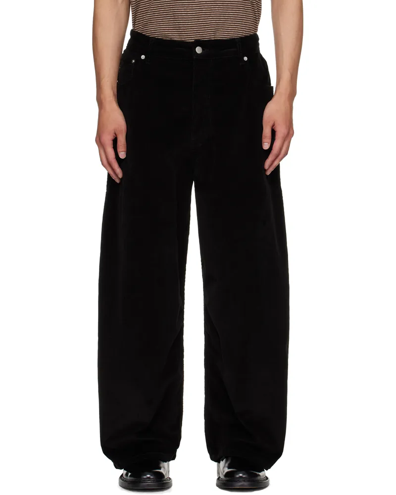 Studio Nicholson Black Paulo Trousers Black