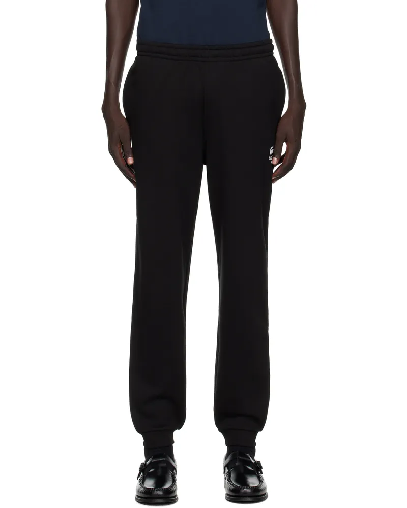 Lacoste Black Tapered Leg Sweatpants Black
