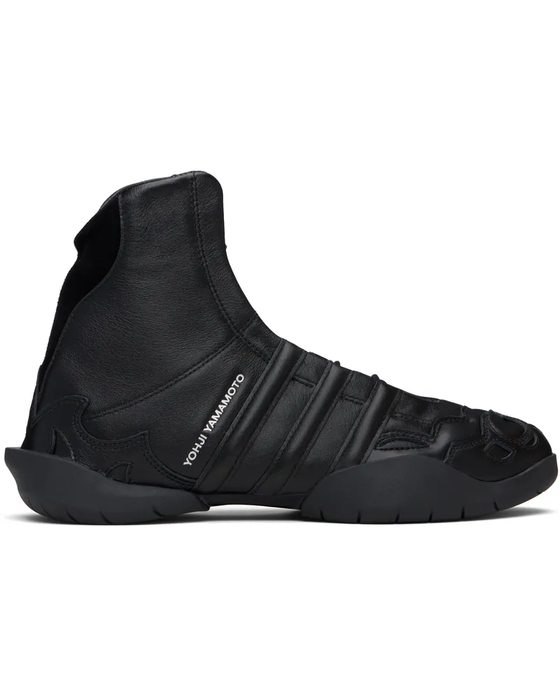 Y-3 Black Regu 2002 Hi Sneakers Black