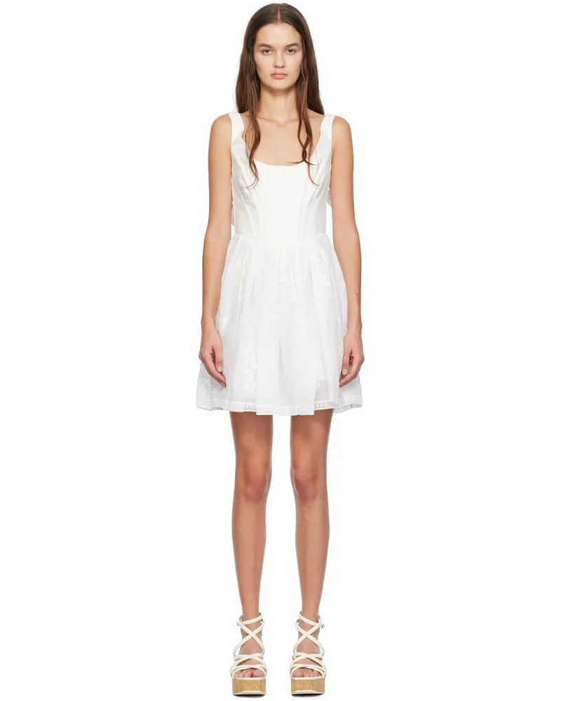 Zimmermann White Alight Minidress Ivo