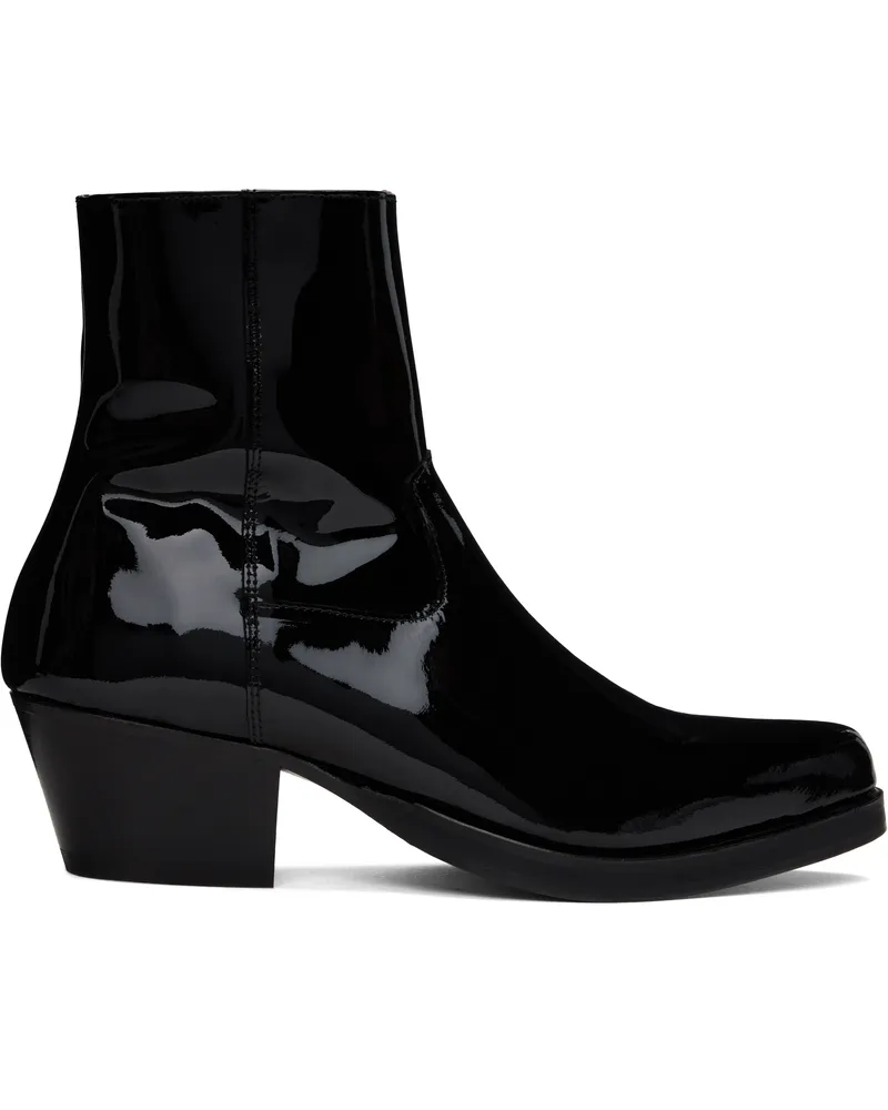 Ernest W. Baker Black Western Boots