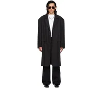 Black Oversized Tailored Coat