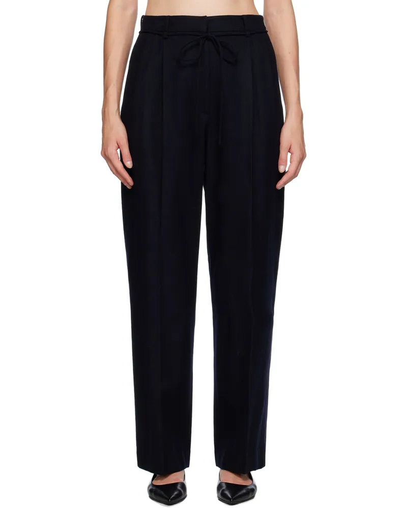 LE 17 SEPTEMBRE Navy Straight Trousers Navy
