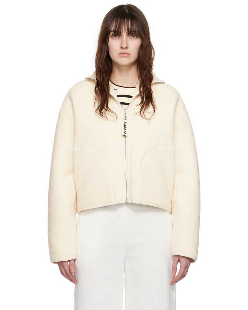 Jil Sander Off-White Stand Collar Jacket 106