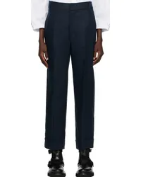 Max Mara Navy Salix Trousers Navy