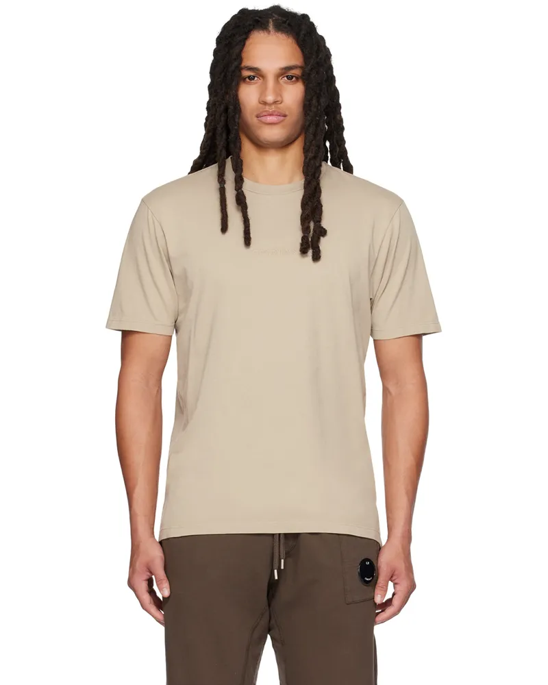 C.P. Company Beige Graphic T-Shirt 330