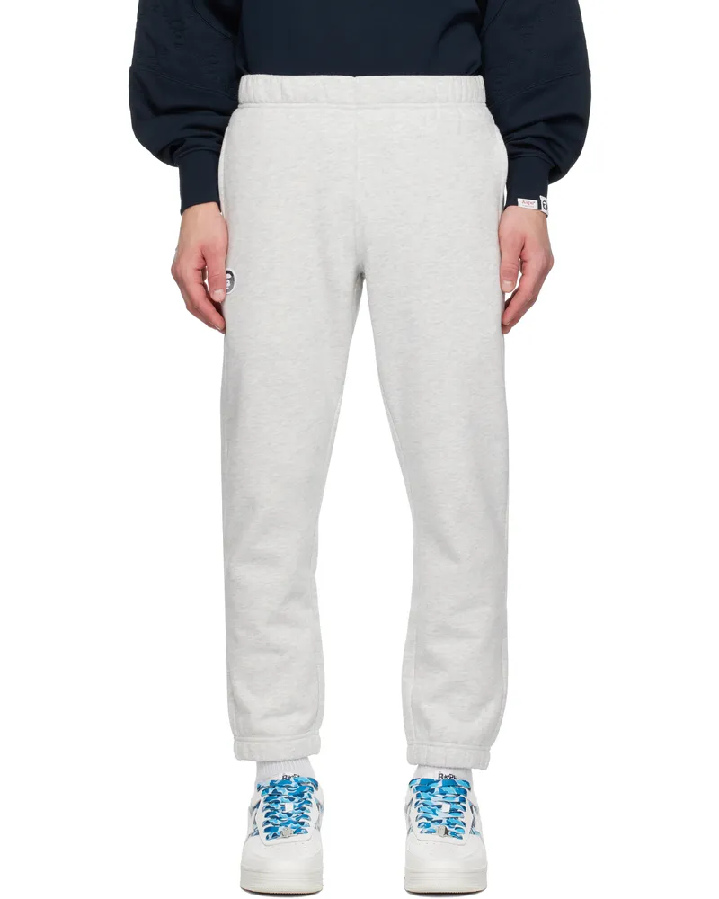 AAPE by A Bathing Ape Grey Main Sweatpants Wh2