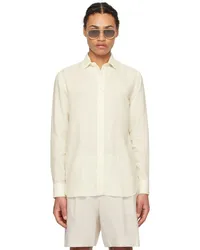 LARDINI Off-White Button Shirt 200