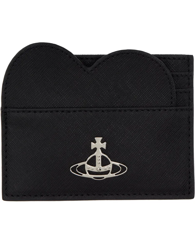 Vivienne Westwood Black Heart Card Holder N401