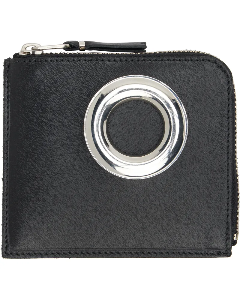 Comme des Garçons Black Eyelet Line Wallet 1
