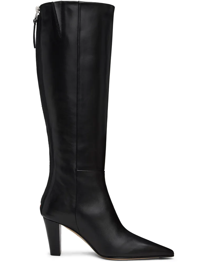 aeyde Black Cecilia Tall Boots Black
