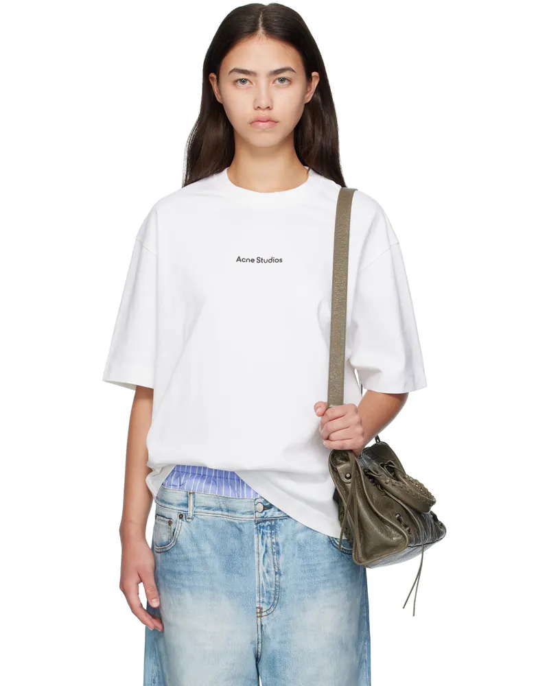 Acne Studios White Stamp Logo T-shirt 183