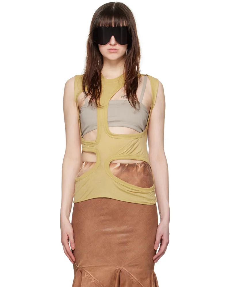 DRKSHDW by Rick Owens Yellow Membrane I Tank Top 42