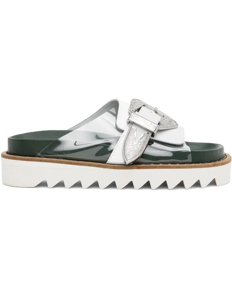 Toga White Buckle Sandals Aj1235