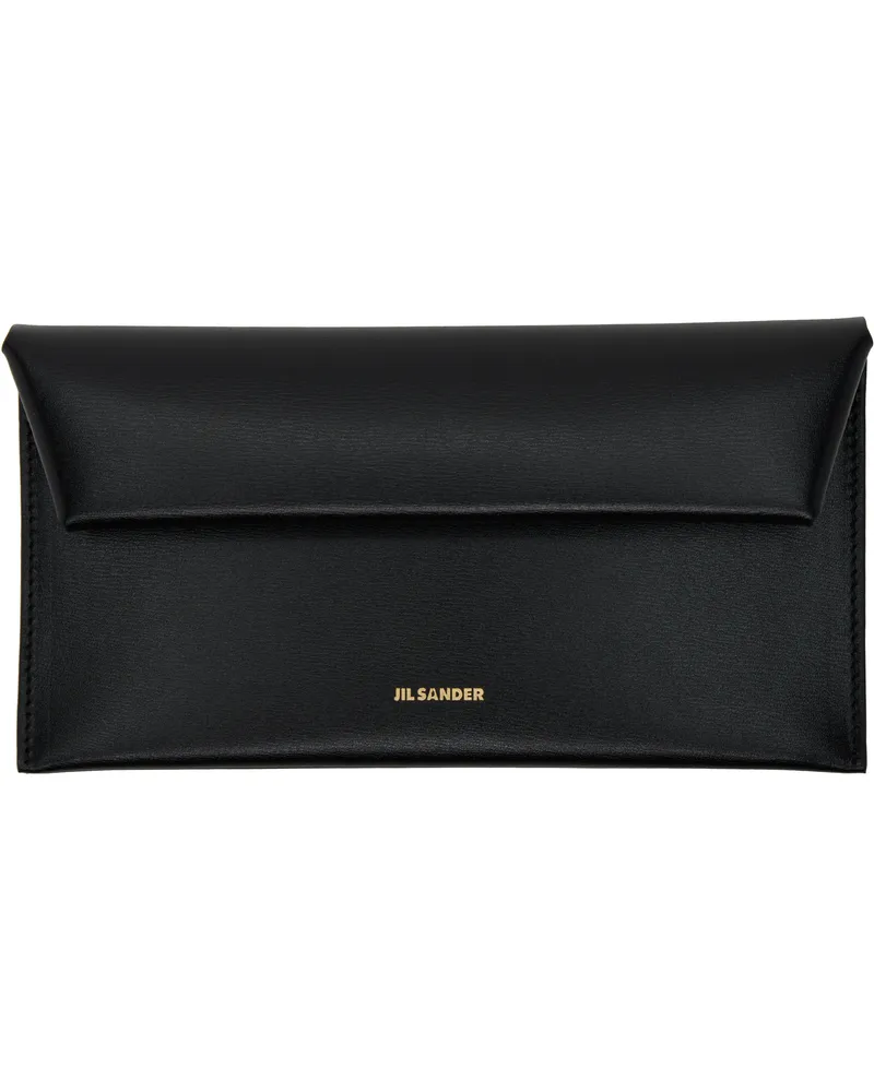 Jil Sander Black Folded Clutch 001