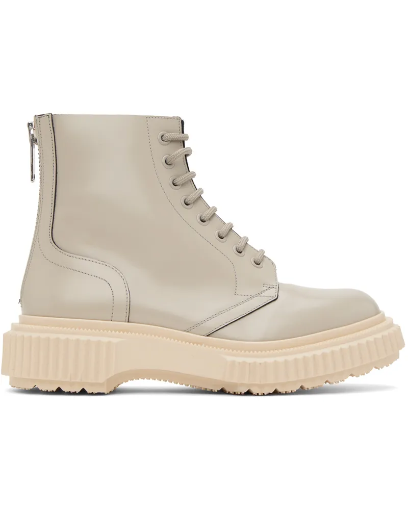 Adieu Paris Gray UNDERCOVER Edition Type 196 Lace-Up Boots Grey