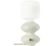 White Mini Wave Form Table Lamp