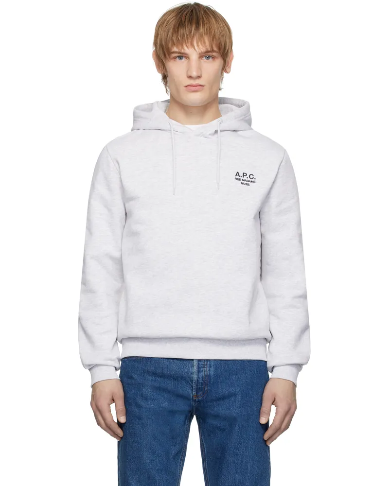 A.P.C. Gray Standard Rue Madame Hoodie Tpn