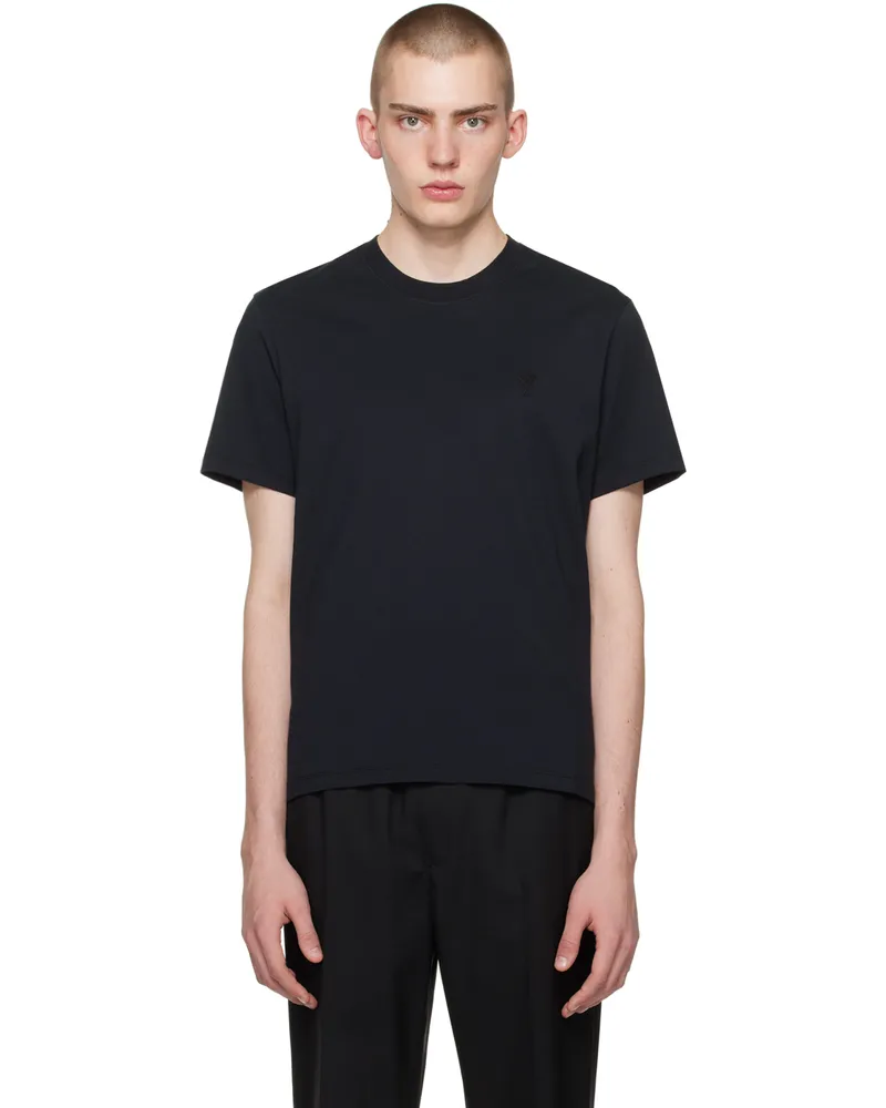 AMI Paris Black Ami de Cœur T-Shirt 001