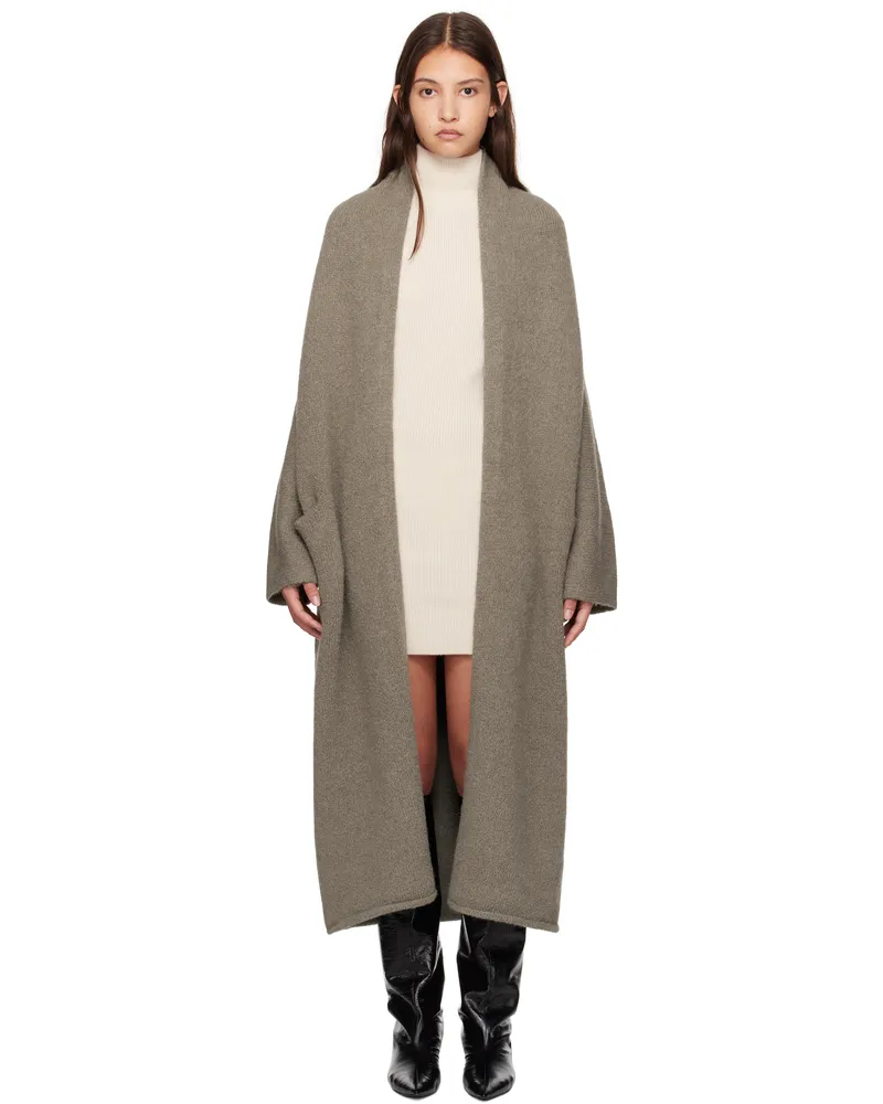 Lauren Manoogian Gray Long Shawl Cardigan C13