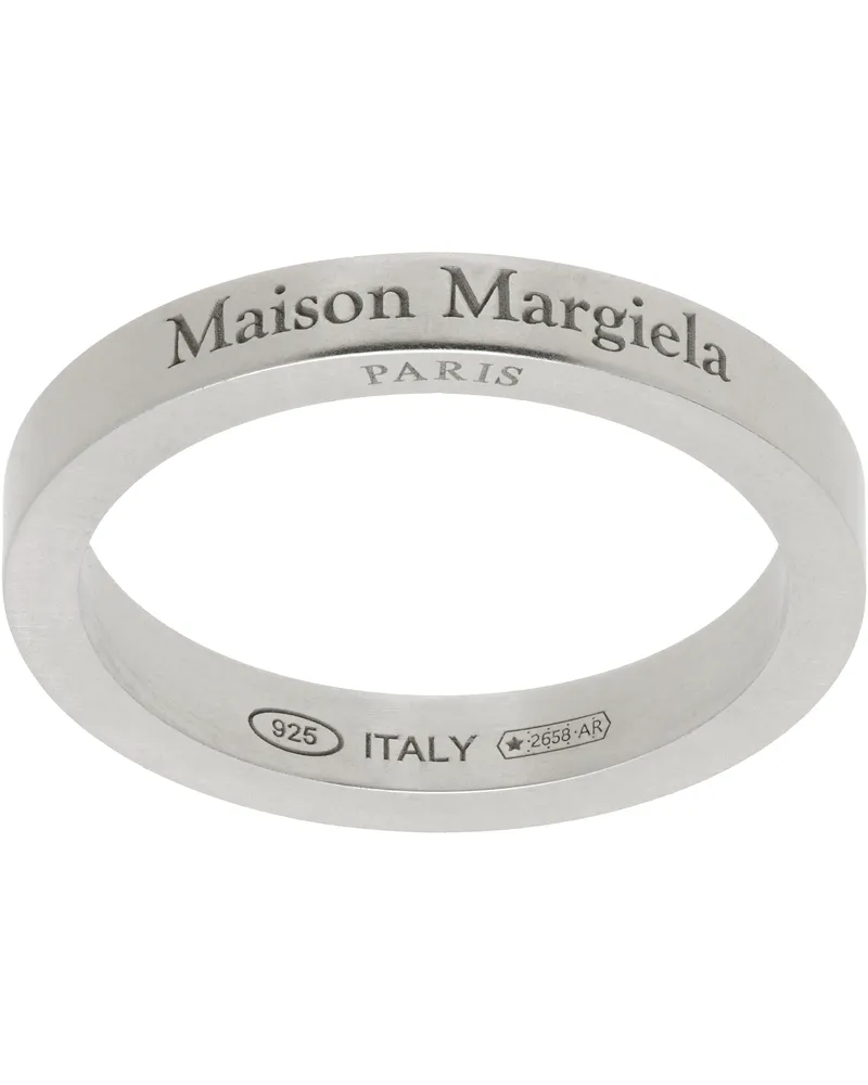Maison Margiela Silver Logo Ring 951