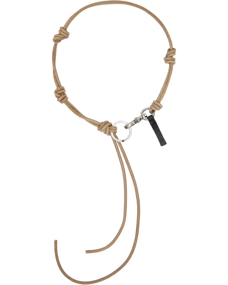 Our Legacy Beige Udon Ladon Necklace Natural