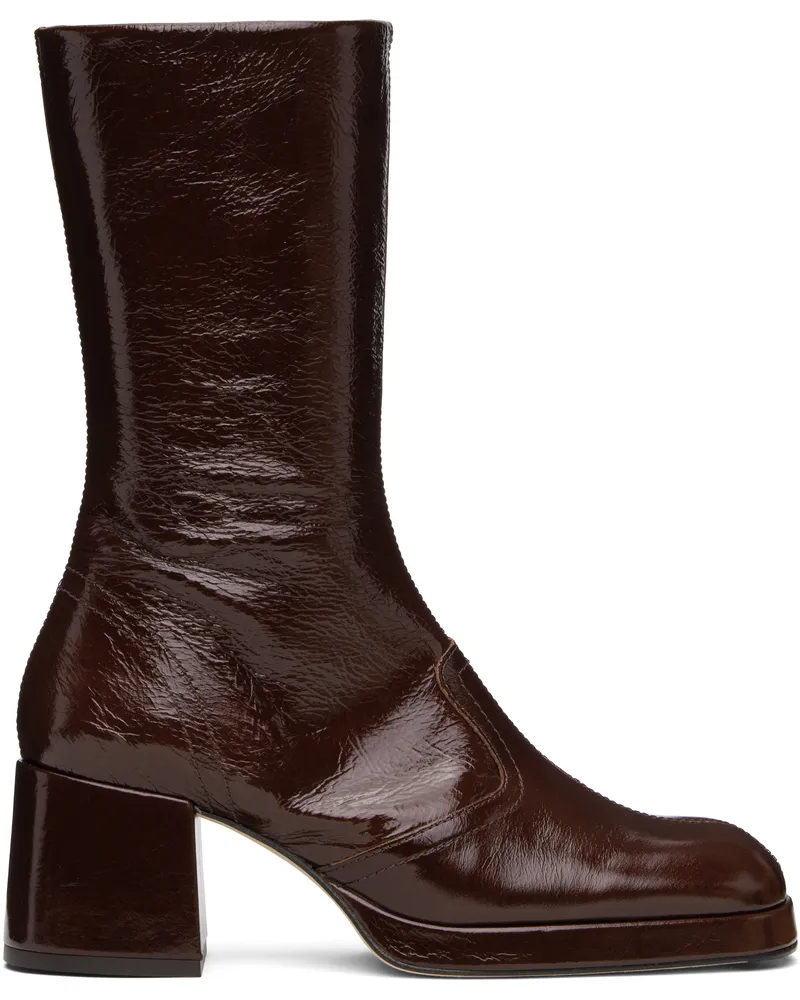 Miista Brown Cass Boots Brown