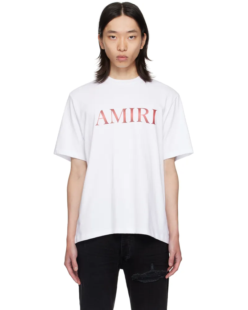 Amiri White 'Amiri' Core Gradient T-Shirt White
