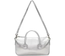 Silver Zipper Small Crinkle Bag